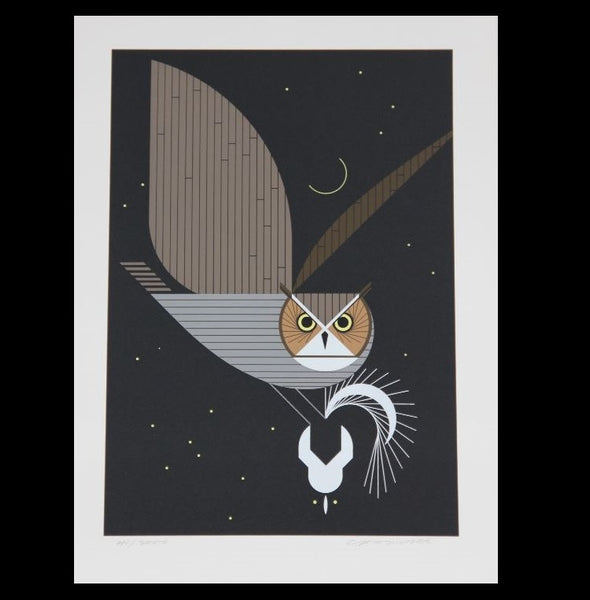 Charley Harper Serigraph Print Pfwhoooooooooo!
