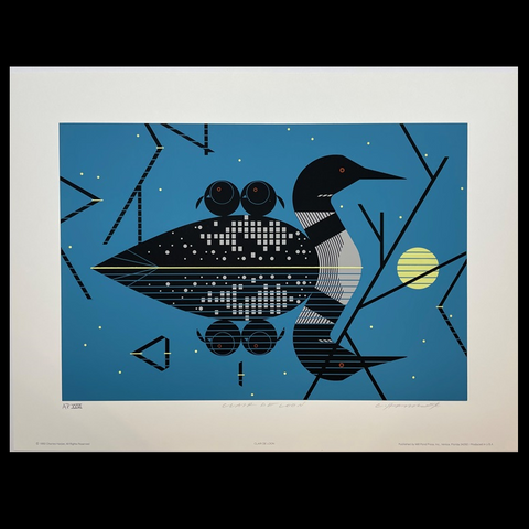 Charley Harper Serigraph Limited Edition Clair De Loon