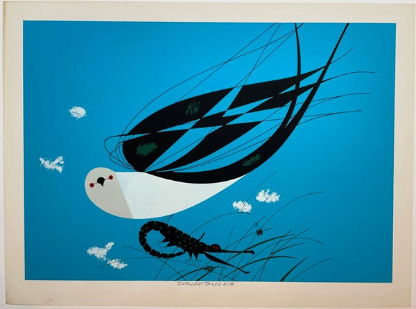 Charley Harper Ford Times Print Swallow-Tailed Kite