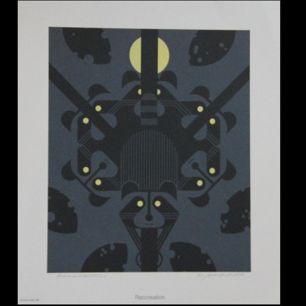 Charley Harper Lithograph Print Raccreation